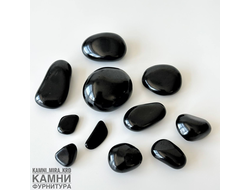 Шунгит (мстр.Карелия) галтовка полированная разных размеров, цена за штуку
