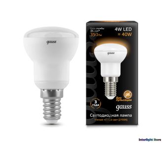 Gauss LED R39 4w 827/840 E14