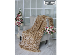 Плед из искусственного меха норки, цвет: шампань