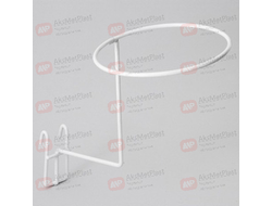 210009 Крючок на решетку для демонстрации шапок, краска, цвет: белый