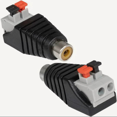 Разъем штекер RCA с быстрозажимной колодкой (мама)