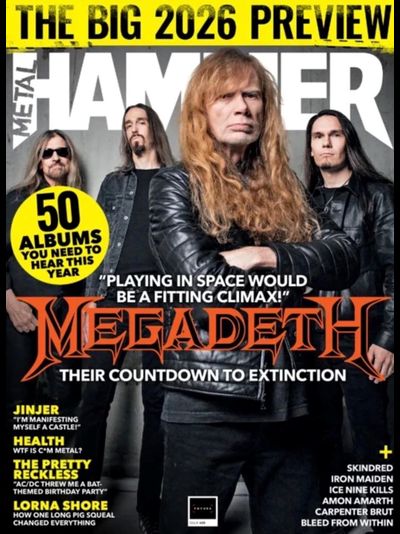 Metal Hammer UK Magazine February 2026 Megadeth Cover, Иностранные журналы, Intpressshop