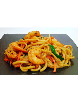 ЛАПША С КРЕВЕТКОЙ ПО-КИТАЙСКИ