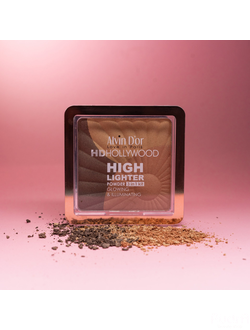 Alvin D'or Пудровый хайлайтер HD Hollywood Glow Illuminating HL-01, тон 03 загорелый оттенок кожи