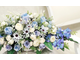 Композиция из искусственных цветов Голубая лагуна № КП008