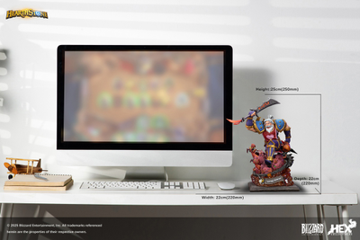 Лирой Дженкинс (серия Warcraft, HearthStone) - КОЛЛЕКЦИОННАЯ СТАТУЯ 1/10 Leeroy Collector's Statue (HEXHS08) - HEX Collectibles x Blizzard