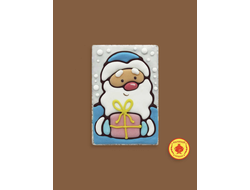 Купить пряник в шоколаде "Дед мороз с подарком", 130 грамм, фото