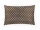 Прямоугольная подушка Биосон 50х70 см наполнитель холлофайбер, цвет Горох на коричневом