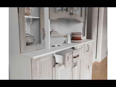 Буфет Прованс-014 дуб канадский белый (ТЭКС)