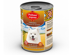 РОДНЫЕ КОРМА КОНСЕРВЫ ДЛЯ СОБАК ГОВЯДИНА С ОВОЩАМИ ПО-КАЗАЦКИ 970 Г