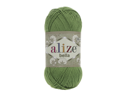 Пряжа Bella Alize Состав: 100% Хлопок Вес, длина : 100г/360 м  492 цвет зеленый