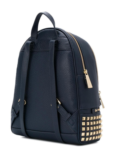 Рюкзак Michael Kors Rhea (синий с золотыми заклепками)