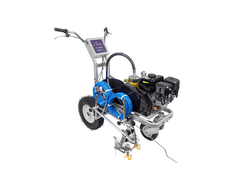 Разметочная машина AktiSpray AvS-7002MDR, комплект на 2 пистолета (7,0 л/мин, 250 бар, бензин) с витрины со следами краски, тестировался