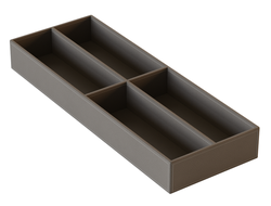 Лоток 4 отделения 150х410х50 экокожа Теплый серый FC0105.VP015.WGVPP.CM  ARISTO *