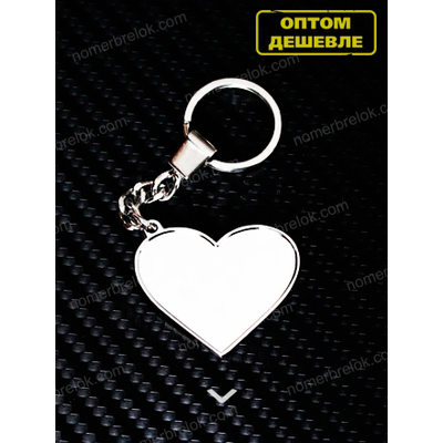 ЗАГОТОВКА С БОРТИКАМИ, «СЕРДЦЕ» СЕРЕБРО (усиленное крепление)