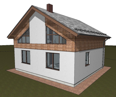 Двухэтажный дом с тремя спальнями 142м² (S92)