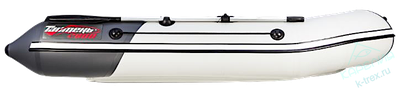 Лодка ПВХ Мастер Лодок Таймень NX2800НДНД "Комби" Св.Серый / Графит