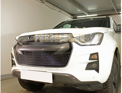 Защита радиатора Isuzu D-Max 2019- black верх
