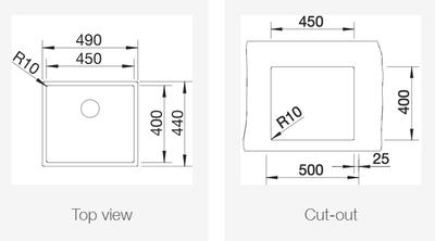 Мойка Blanco Claron 450-U