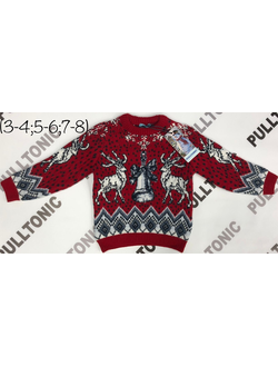 Детский свитер Олени и колокольчик