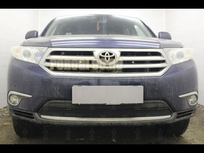 Защита радиатора Toyota HIGHLANDER U40 2010-2013 black