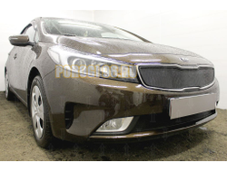 Защита радиатора KIA Cerato 2016-2018 black низ