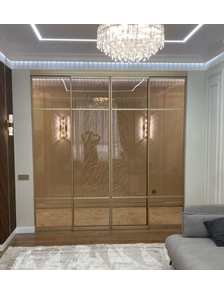 перегородка стекло бронза