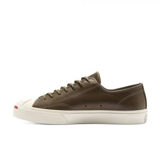 Кеды Converse Jack Purcell Color Premium Leather зеленые низкие женские