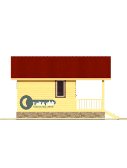 Б-05 ГАБАРИТНЫЕ РАЗМЕРЫ: (6Х4М) 1 ЭТАЖ, ОБЩАЯ ПЛОЩАДЬ: 24М²