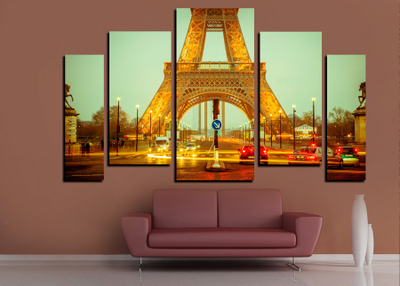 Модульная картина "Однажды в Париже"