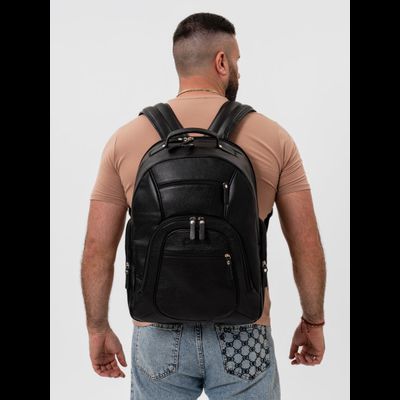 Кожаный рюкзак Gerardo black (арт. 3045-01)
