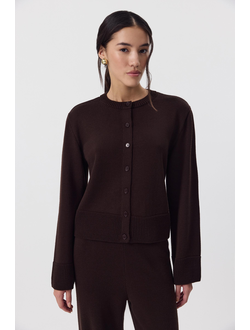 Кардиган из шерсти (шоколадный)