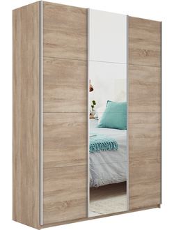 Шкаф-купе трехдверный (ДСП/Зеркало/ДСП) | E1 Прайм 1.8м/2.1м