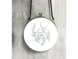 Сумка круглая с символикой "Быка" №7