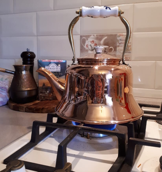 Медный чайник 2,5л с керамической ручкой Португалия (CopperCrafts) арт.7516