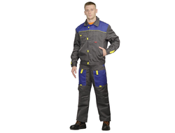 Костюм "Фаворит" темно-серый, куртка с полукомбинезоном