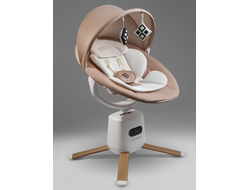 Колыбель Amarobaby Jolly Swing, бежевый, белый вкладыш