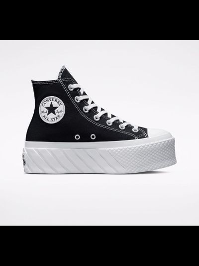 Кеды Converse Chuck Taylor All Star Lift 2X Platform черные высокие на платформе A03394C