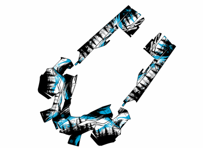 Наклейки на снегоход  Lynx Ranger Expedition Commander 2011-2019 № Елки