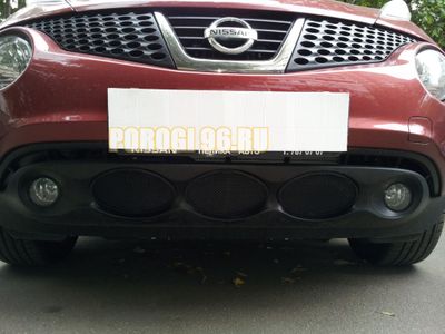 Защита радиатора Nissan Juke 2010-2014 black