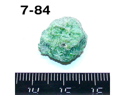 Хромдиопсид натуральный (необработанный) №7-84: 3,1г - 16*15*8мм