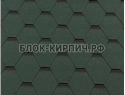 Гибкая черепица Roofshield премиум стандарт зеленый с оттенением