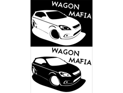 Наклейка Wagon mafia 3