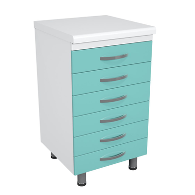 Тумба металлическая с ящиками на опорах ТМЯ-6.0