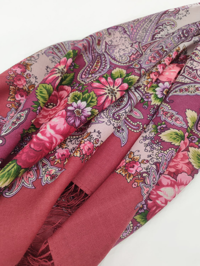 Павловопосадский платок Сон бабочки 1463-4