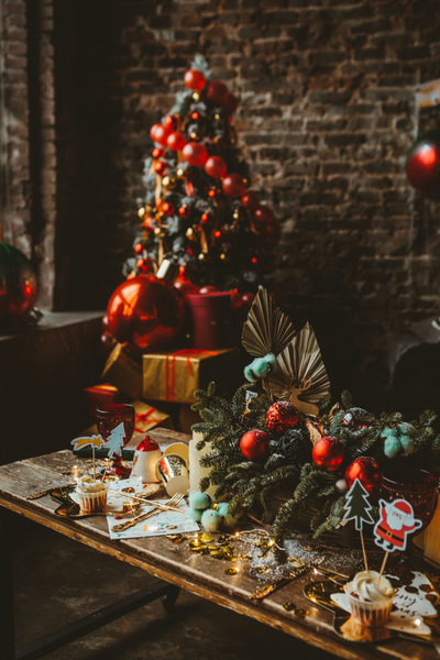 Оформление фотосессии в новогодних оттенках № 1469