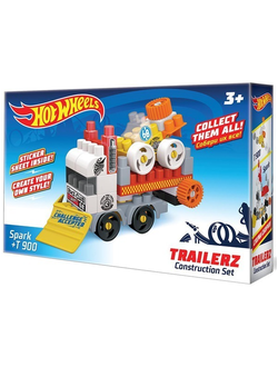 Детский развивающий конструктор Bauer Hot Wheels Серия Trailerz Spark + T-900 3+