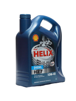 Масло моторное SHELL Helix HX7 Diesel (Helix Plus) 10W40 4л п/синт.