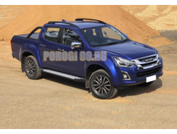 Пороги на Isuzu D-MAX 2016-2020 Bmw-style V2