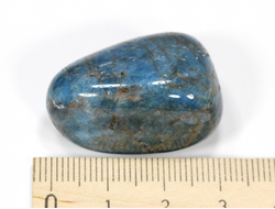 Апатит синий, галтовка, Бразилия (31*21*17 мм, 21 г) №28448